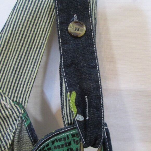 Monthorigin Charlie Brown & Snoopy 90's Denim Overalls Size Medium Oversized - Picture 9 of 12